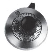 Vishay Spectrol 11A41B10 ダイヤル 25.4mm 11回転 ダイヤル サテンクローム、ホワイト mkgs
