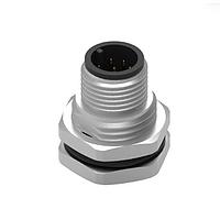 Phích cắm WRCIRC M12 Vít Mã hóa A Thùng hàn bảng kim loại với đai ốc bảng điều khiển phía trước PG9 Đầu nối đực, phân cực 8 Wurth Elektronik 643150100608