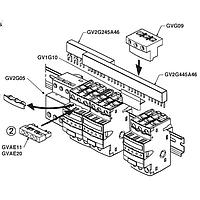 Thanh Chải COMB BUS-4TAPS BƯỚC 45MM Eaton Bussmann GV2G445A46