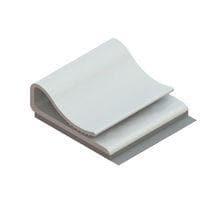 Essentra Components CFCC-3-05A-RT Clamp Clamp,Flat,Adh Mnt,White,1 in Lg