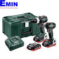 Bộ máy khoan + máy bắt vít không dây METABO COMBO SET 2.1.11 18 V BL LIHD (BSLTBL+SSDBL)