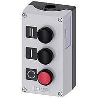 Nút nhấn ENC NHỰA, 3 NÚT NHẤN, ĐEN, ĐEN, ĐỎ SIEMENS 3SU18030AD002AB1