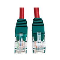 Tripp Lite N010-010-RD Cat 5e, Crossover Cat5e SnaglessMolded Patch Cable - Red
