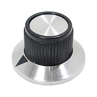 Eagle Plastic Devices 450-1171-GRX Cylindrical Knob with Skirt Black Knob .93D X .56H Delta MK