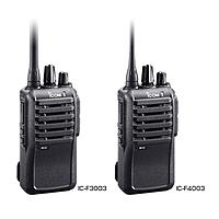 ICOM IC-F4003 - UHF (핀 BP-265) UHF 휴대용 라디오 (400-470 Mhz, 16CH, 4W)