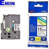 BROTHER TZE-241 Tape Black on White (18mm)