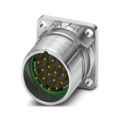 Industrial circular metric connector components for machine and automation wiring