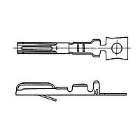 Đầu Nối Cắm & Tủ Đấu Dây Đầu Cắm Ép Cos 14-16 AWG Mạ Vàng Hirose Electric QR/P1-PC2A-211(61)