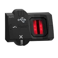 Công tắc sinh trắc học monostable RGPD Schneider Electric, Harmony XB5S, nhựa, 22mm, USB, kết nối bằng đầu nối M12, 24V AC DC SCHNEIDER XB5S9B2M12