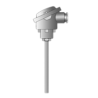 Jumo Etemp B Push-in RTD temperature probe with connection head form B (-50 ~ +200 °C, Sales no.:  90/00542850)