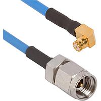Amphenol SV Microwave 7012-1289 RF Cable Assemblies SMP F R/A - 2.92mm M C/A for .085 OAL 24"
