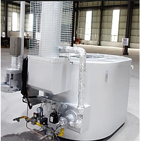 Lò nung kim loại công nghiệp bằng khí đốt hình bầu dục với bộ thu hồi nhiệt Wondery WDL-RG-500 (500kg; 230KW)