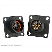 Eaton Souriau-Sunbank UTS010E6P Receptacles 6P Pin Receptacle Square Flange Sz 10E