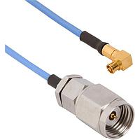 Amphenol SV Microwave FRSMPM-047-MS24-180 RF Cable Assemblies SMPM R/A F 2.4mm STR M 18"Cable