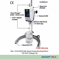 Máy Khuấy Analog, Treo Trên Đầu, Tốc Độ Cao, 10000mPas HS-120A-Chỉ Bộ Đơn Vị, 120V DaiHan DH.WOS02215