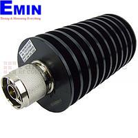 Fairview SA3N512-03  3 dB Fixed Attenuator N Male To N Female Up To 3 GHz Rated To 50 Watts With Black Aluminum Heatsink Body