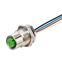 Đầu nối M12 ĐỰC MẶT BÍCH CÓ MÃ A LẮP SAU, Dây PP 8x0,25 0,5m Murrelektronik 7000-17185-9730050