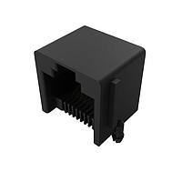 Đầu nối RJ45 8P8C Mod jack Đen R/A TH Tab trên Khay GCT (Global Connector Technology) MJ3225-88-0