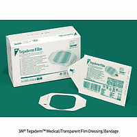 3M 3M.07.1626W I.V. フィルムドレッシング / バンデージ、クリア、10cm × 12cm