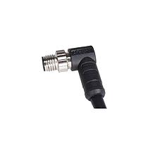 Amphenol LTW M8AS-04BMMM-SR7D02 Sensor Cables / Actuator Cables Guided M8 Circular Metric Connector, Metal, 3A, 04 pins, Male Connector, Male Contact, Right Angle, Screw Thread, Overmolded, Length 2000mm, IP67 Mated