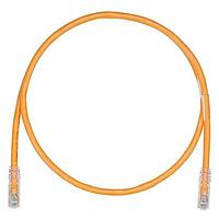 Panduit UTPK6A7OR Cat 6a Keyed Copper Patch Cord, Cat 6A, Orange