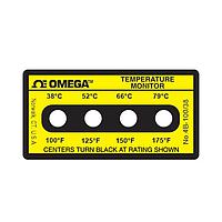 OMEGA 4B-A-100 不可逆四点水平温度标签 (175 °F)