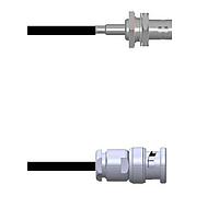 Amphenol Custom Cable Q-0400J0003072i RF Cable Assemblies BNC-SJB/BNC-SP G174 72I