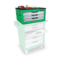 TOPTUL GCAZ0013 W/3-Drawer Tool Chest PRO-LINE SERIES-GREEN (104 pcs)