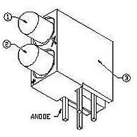 Bộ chỉ thị bo mạch LED Lumex SSF-LXH2103IID/4