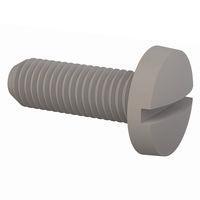 Essentra Components 012528B075 Machine Screw Binder Slotted Screw, 1/4-28 Thread, 3/4 in Lg