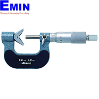 MITUTOYO 114-165 ໄມໂຄມິເຕີ V-Anvil (5 - 25 mm)