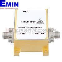 Fairview FMAM1035 6 dB NF Low Phase Noise Amplifier Operating From 3 GHz to 8 GHz with 11 dB Gain, 14 dBm P1dB and SMA