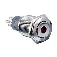 Công tắc chống phá hoại Vandal Y LED 220VDC Khóa Hành trình Mặt phẳng Bulgin MP0045/1E1AM220S