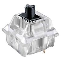 Công tắc tiêu chuẩn MX Silent, RGB, thân đen, công tắc cơ học hành trình đầy đủ, cảm giác tuyến tính, lực 60cN, vỏ trong suốt, không có diode, gắn khung (không có chốt cố định) CHERRY MX3A-11NA