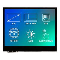 Riverdi SM-RVT35AHBNWC00 TFT LCD 디스플레이 3.5", EVE3, 프레임 없음, CTP, 에어 본드