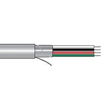 Alpha Wire 2461C BK021 Multi-Conductor Cables 22 AWG, 2 Conductor Communication Cable, Shielded, Box of 1000 ft - Black