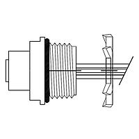 Molex 1200704017 Circular Metric Connectors MIC 5P F/FR 1M 1/2NPT #22 PVC