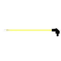 BIVAR SZR4-10.00-F5PBE-4 Flexible Light Pipes with LEDs 10 Inch, Yellow Fiber, Blue Lens