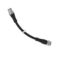 Cáp Cảm Biến / Cáp Bộ Chuyển Động Bộ Dây: Đầu Kép M12; 5 chân Cái Thẳng; 5 chân Đực Thẳng; 9 m (29.53 ft) Vỏ PVC Đen 5x22; Đai Ốc Kết Nối Đồng Thau Mạ Niken Banner Engineering MQDEC-530SS