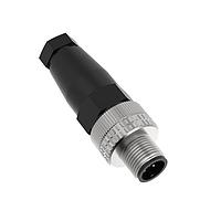 Banner Engineering FIC-M12M5 Field Wireable Field Wireable Male M12; 5-pin, Non-Shielded, IP67; Plastic, Straight Connector; Field Adapter