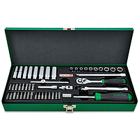 TOPTUL GCAD5003 1/4" DR. Socket Set (50 pcs, 6PT)