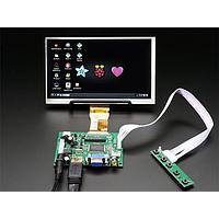 Màn hình HDMI 4 Pi: Màn hình 7 inch không cảm ứng 1024x600 - HDMI/VGA/NTSC/PAL Adafruit 2299