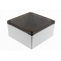 Hammond Manufacturing 1554WA2GYSL Enclosures General Enclosure - Grey/Smoke Lid - 7.1 x 7.1 x 3.5in - Polycarbonate - N4X