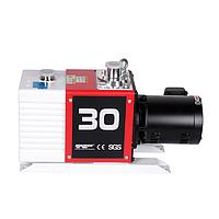 Hokaido 2RH030C 2단 오일 윤활 회전 베인 진공 펌프 (1.5 Kw, 30 m³/h (50 Hz), 36 m³/h (60 Hz), 2.0x10-4 mbar)