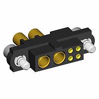 Bộ kết nối ổ cắm 4+2 chân cái, cáp 22AWG+16AWG, có vít khóa Harwin M80-4D10405F2-02-327-00-000