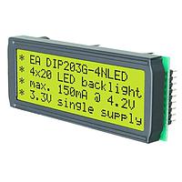Màn hình LCD đồ họa 4x20 ký tự DIP với đèn nền LED vàng/xanh lá DISPLAY VISIONS EA DIP205G-4NLED