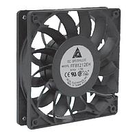 Quạt ống xoắn ốc, 120x25,4mm, 48VDC, Vòng bi cầu, Dây dẫn, Cảm biến rôto khóa Delta Electronics, Inc. FFB1248VH