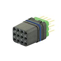 Eaton Souriau-Sunbank 8MQ2M1220UCE Modular Connectors - Push Pull MQuick module, sealed, with female straight PCB contacts