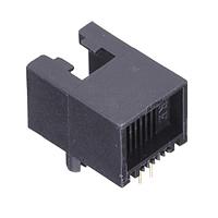 Đầu nối mô-đun RJ14 6P4C nhập cạnh THT Pulse Electronics E5364-3000G2-L