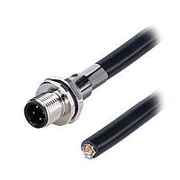 Same Sky (formerly CUI Devices) CDM1251-04D-MW-R9-050-67 Sensor Cables / Actuator Cables Solder Type,Rear Fasten PG9,D-Code 4PIN ,Screw Copper alloy,PVC 0.5M